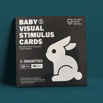 Must black and white visual stimulation cards for babies, 20 pcs (0–3 months)