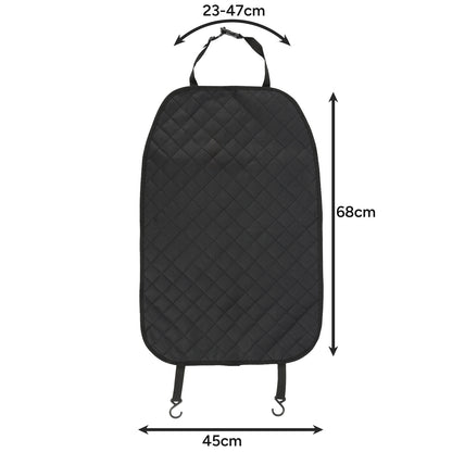 Auto istme seljatoe kaitsekate, veekindel ja universaalne, 45 × 68 cm, must